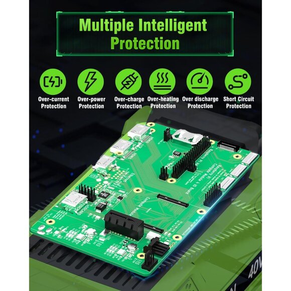 2Pack 6.0Ah Lithium ion Battery Replacement for Greenworks 40V Battery 29472 294 - Picture 4 of 7